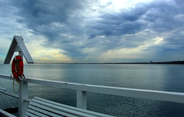 Sea, ocean, pier, baltic