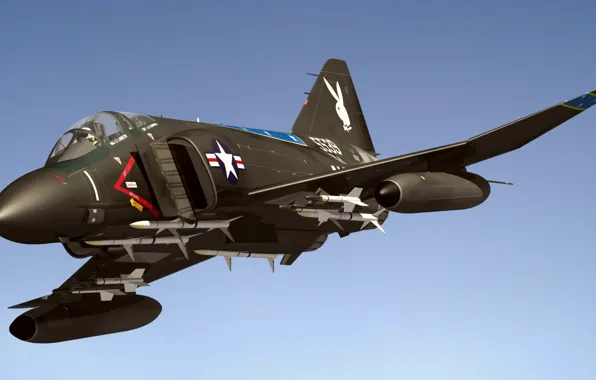 Истребитель, Phantom II, F4J, Black Bunny