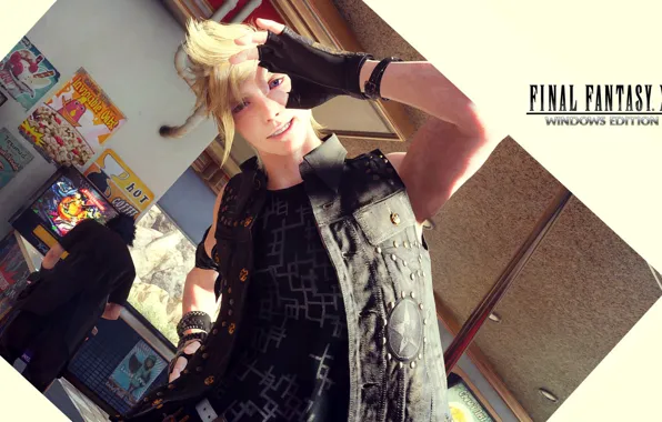 Комната, фотография, парни, Final Fantasy XV