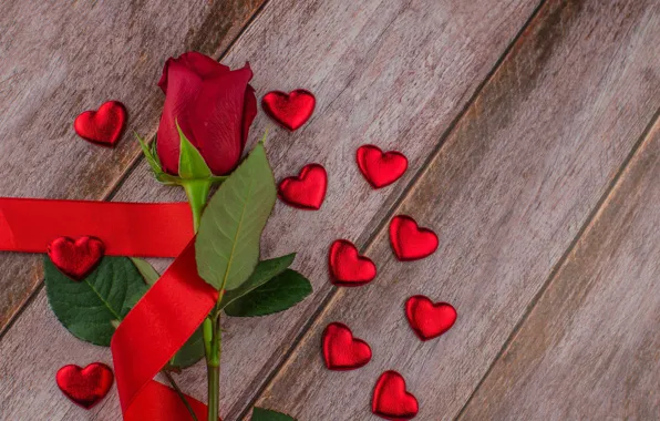 Картинка шоколад, розы, конфеты, сердечки, красные, red, love, wood