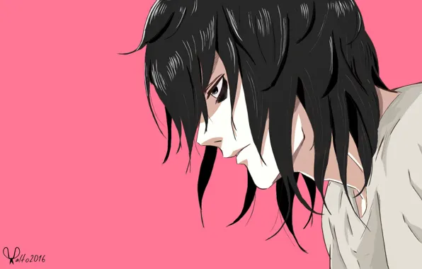 Профиль, парень, Death Note, Тетрадь смерти, брюнет