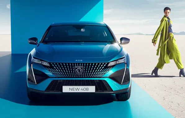 Вид спереди, 2022, Peugeot 408, for EU, для ЕС