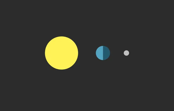 Картинка солнце, космос, земля, луна, звезда, планеты