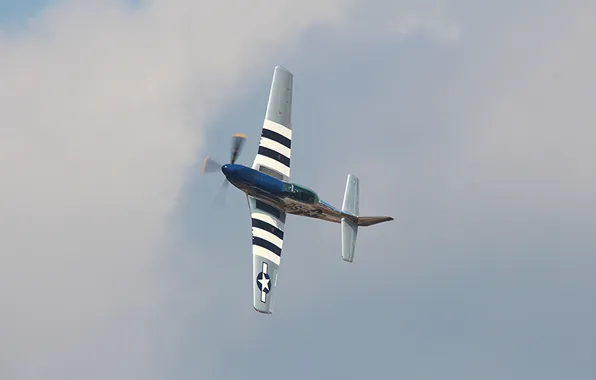 Самолет, истребитель, P-51 Mustang, показать
