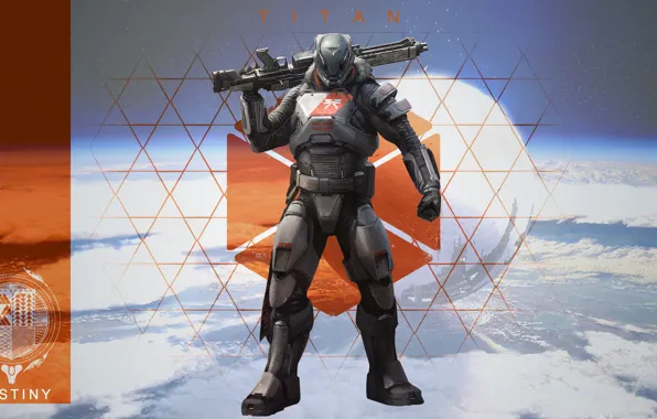 Солдат, броня, Destiny, Titan