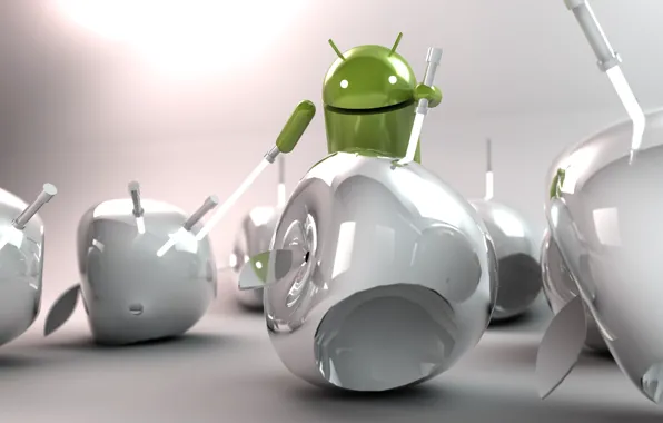 Apple, Android, Андроид, art, световые мечи, Hi-Tech
