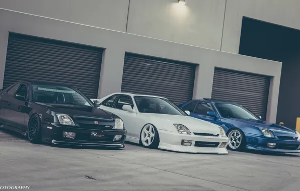 White, honda, black, blue, jdm, tuning, low, stance