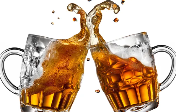 Картинка брызги, бокал, пиво, напиток