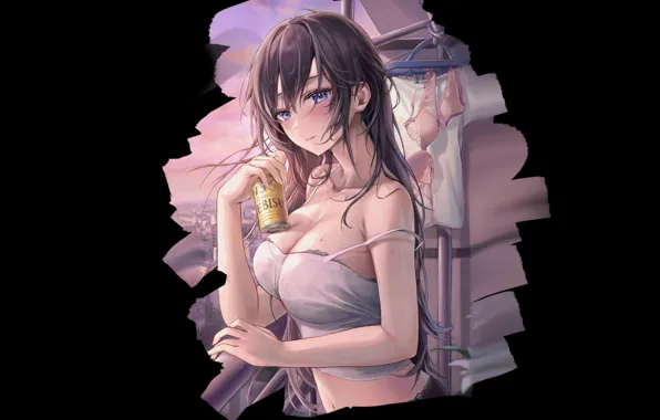 Kawaii, girl, hot, sexy, twilight, long hair, sunset, anime