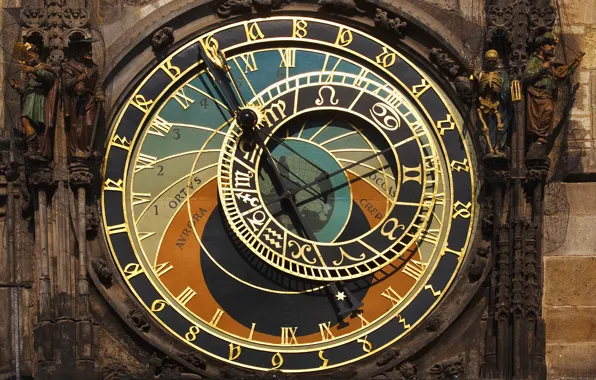 Картинка часы, астрономия, прага, чехия