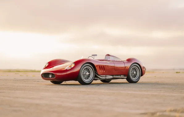 Maserati, 1957, ретро автомобили, единственный экземпляр, retro cars, Maserati 200SI, the only instance, Fantuzzi