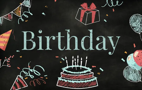 Праздник, открытка, День рождения, Celebration, Happy birthday