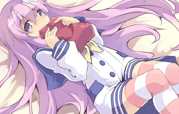 Девушка, аниме, арт, Hyperdimension Neptunia