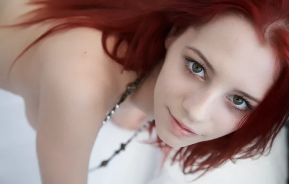 Девушка, Взгляд, Лицо, Эротика, Sexy, Ariel, Ариэль, Redhead