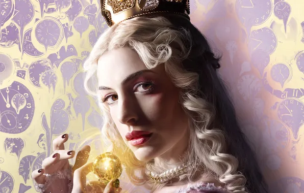 Картинка Anne Hathaway, Энн Хэтэуэй, Алиса в Зазеркалье, White Queen, 2016, Alice Through the Looking Glass