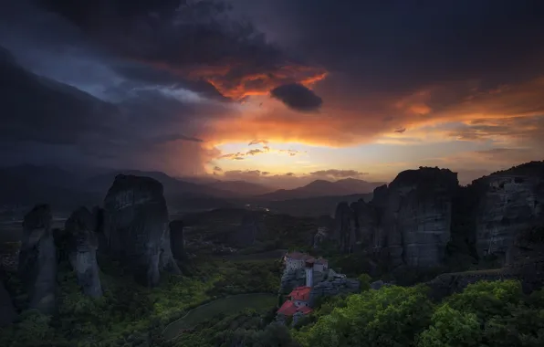 Greece, Kalampaka, Thessaly and Continental Greece
