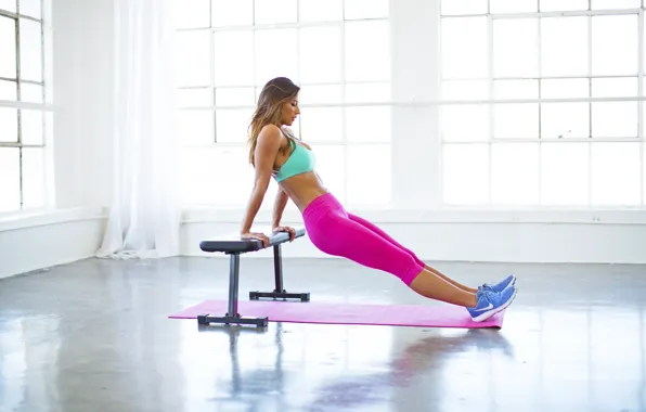 Картинка model, pretty, female, workout