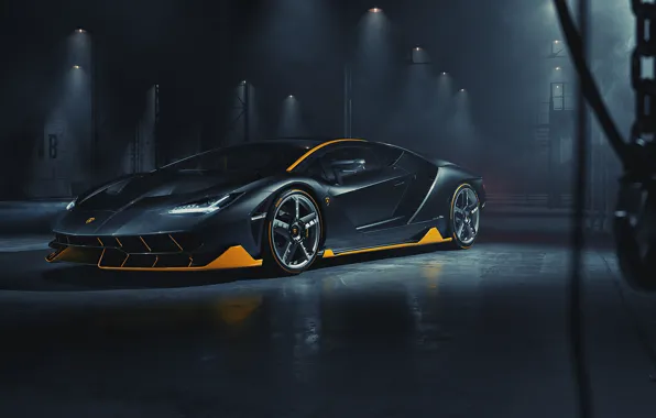 Темный фон, Lamborghini, автомобиль, Centenario