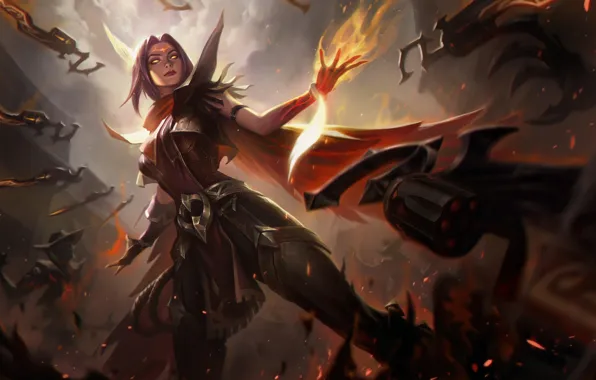 Art, League of Legends, Skin, Irelia, LoL, High noon Irelia, High noon