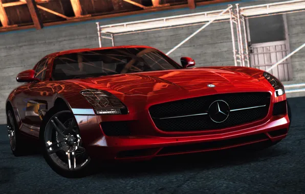 Cars, Mercedes-Benz SLS AMG, NFS Hot Pursuit 2010, Сидж