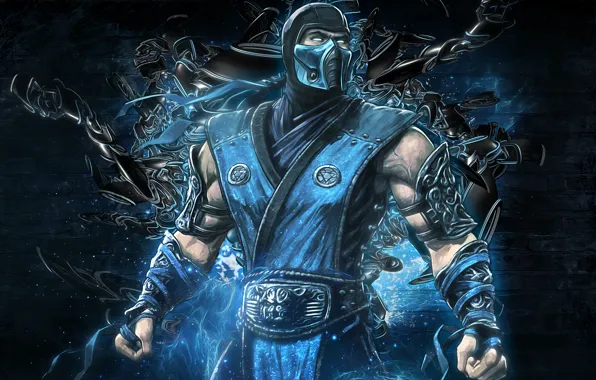 Картинка видеоигра, mortal kombat, Sub Zero