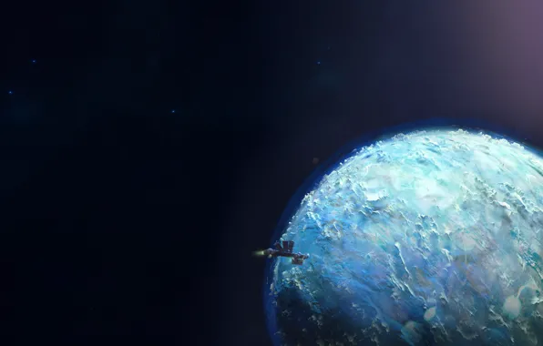 Space, Art, Planet, Concept Art, Science Fiction, Alexandr Iwaac, Concept exoplanet "Krasuss", by Alexandr Iwaac