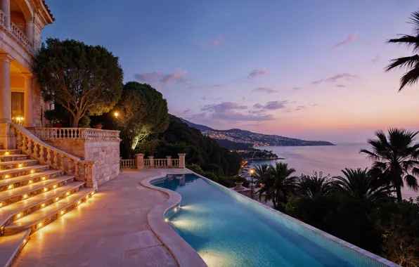 Море, отдых, бассейн, summer, каникулы, sea, landscape, view