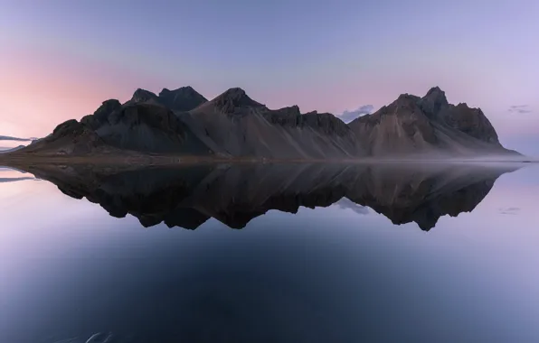 Reflections, iceland, Vestrahorn