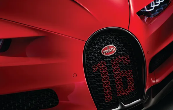 Bugatti, 2018, передняя часть, Sport, Chiron