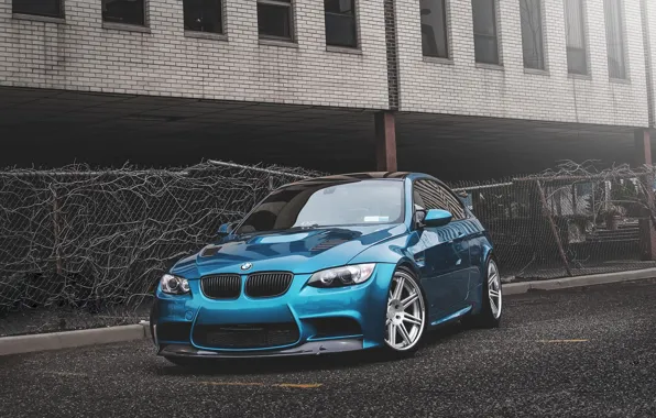 Картинка BMW, БМВ, atlantis, blue, tuning, E92
