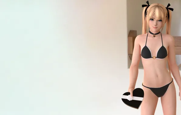 Girl, sexy, lingerie, bra, cleavage, panties, long hair, boobs