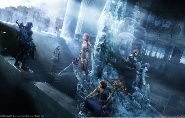 Картинка Final Fantasy, трон, Square Enix, последняя фантазия, Final Fantasy XIII-2, XIII-2