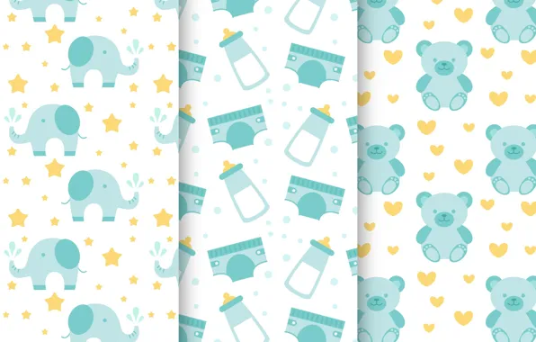 Фон, обои, текстура, Baby, patterns, collection, детская комната
