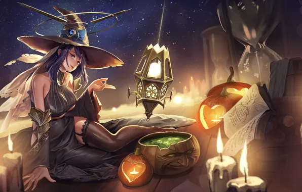 Halloween, ведьма, witch, зелье, тыквы зла, черная магия, черная одежда, гримуар