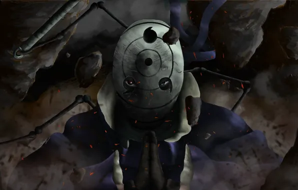 Маска, Naruto, Obito Uchiha, Обито Учиха