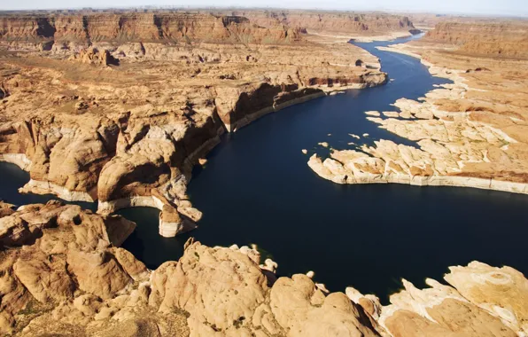 Wallpaper, USA, rock, river, Arizona, Utah, Glen Canyon, Glen Canyon National Recreation Area