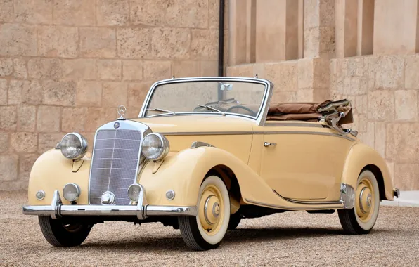 Картинка ретро, винтаж, mercedes-benz 170s cabriolet