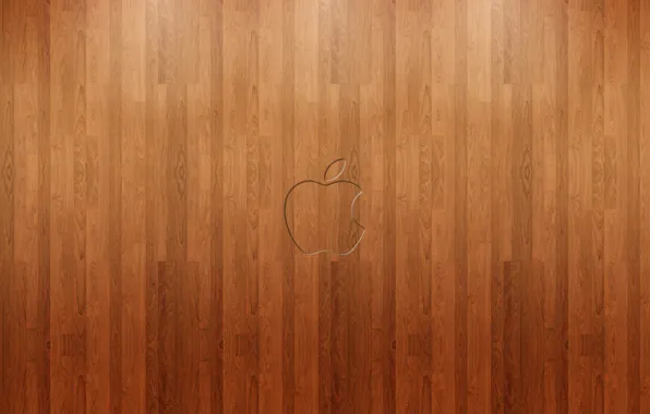 Фон, apple, яблоко, минимализм, текстура, логотип, паркет