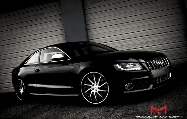 Audi, ауди, чёрная, modular concept