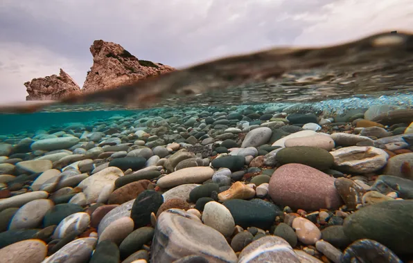 Вода, природа, камни