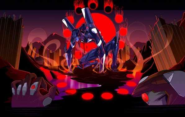 Роботы, Ева, Евангелион, Evangelion