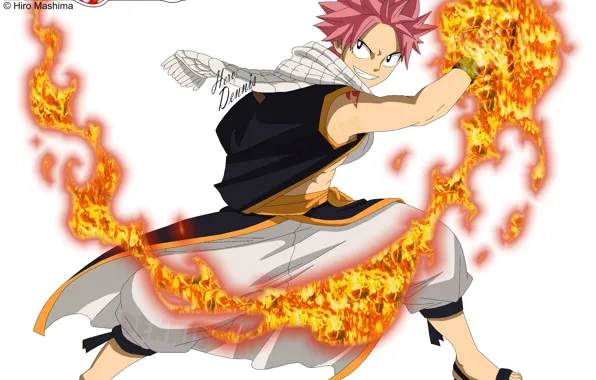 Огонь, Fairy Tail, Нацу Драгнил, Хвост феи