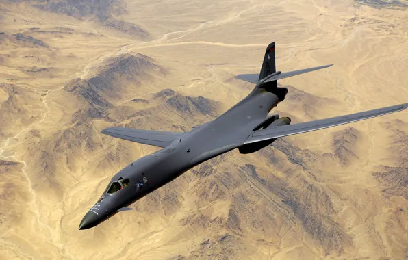 Самолет, пустыня, desert, military, военный, airplane, B1-B Lancer
