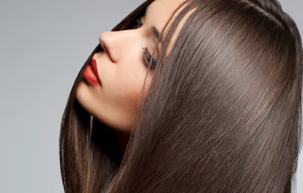 Картинка лицо, модель, волосы, губы