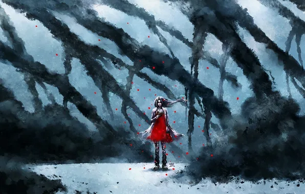 Листья, девушка, дым, безразличие, книга, art, nanfe