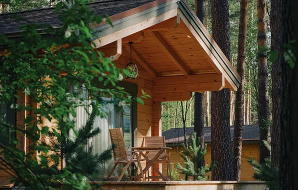Природа, Лес, Дом, House, Nature, Forest