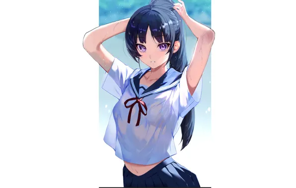 Kawaii, girl, sexy, anime, pretty, hair, cute, transparent