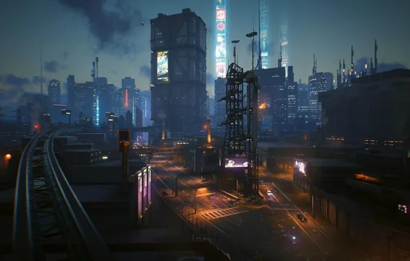Картинка rpg, video game, night city, CD Projekt RED, Cyberpunk 2077