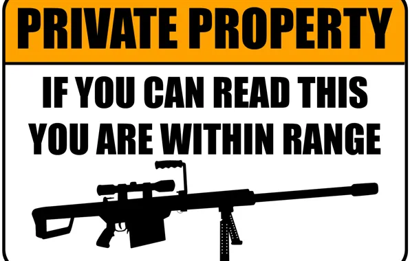 Sign, sniper, funny, rifle