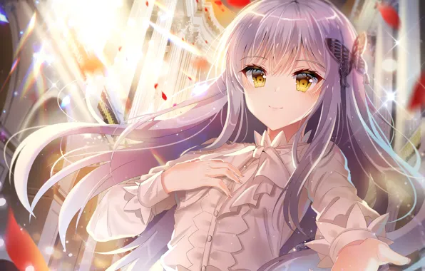 Взгляд, аниме, Девочка, Bang Dream!